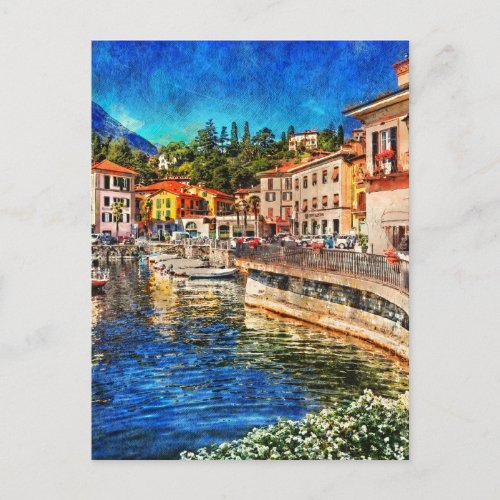 Menaggio on Como Lake Italy Postcard