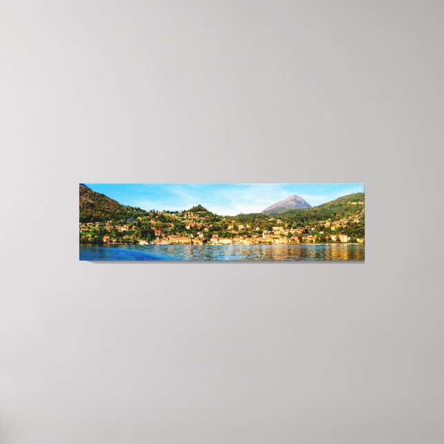 Menaggio on Lake Como, Italy. Canvas Print (Front)