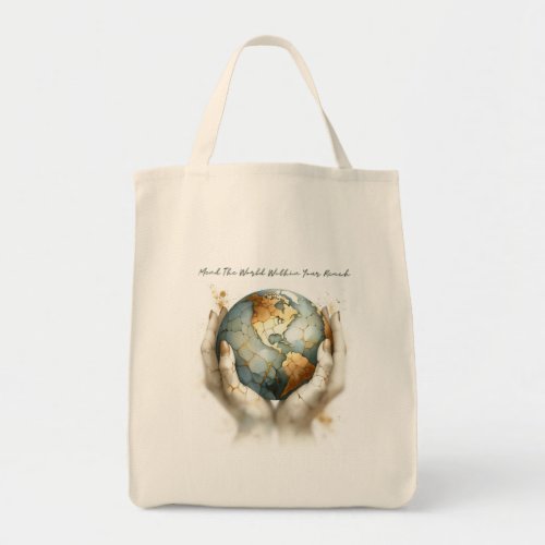 Mend The World Grocery Bag