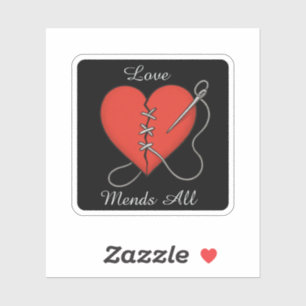 Mended Heart Sticker