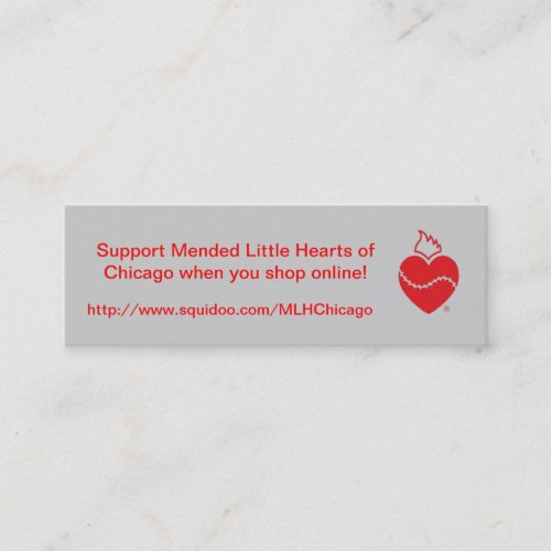 Mended Little Hearts of Chicago Mini Business Card