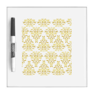 Mendela Pattern, Gold Dry Erase Board
