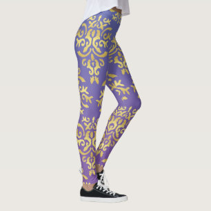 Mendela Pattern, purple Leggings