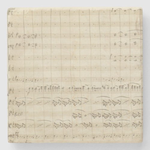 Mendelssohn Violin Concerto Music Manuscript Stone Coaster