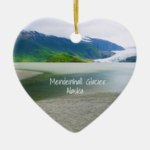 Mendenhall Glacier Alaska Keepsake Ceramic Ornament