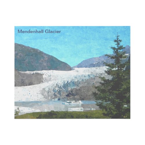 Mendenhall Glacier Gallery Wrap