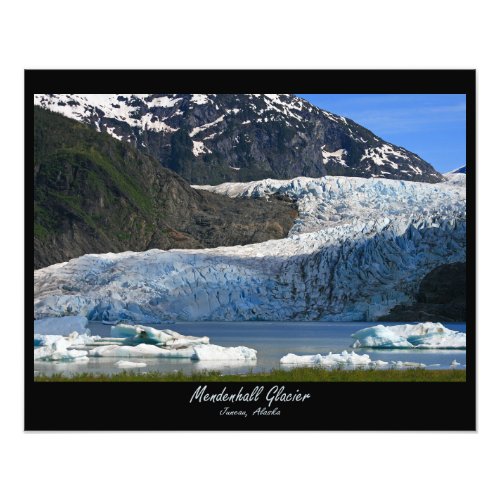 Mendenhall Glacier  Juneau Alaska Photo Print