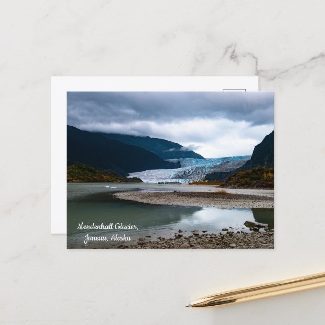 Mendenhall Glacier, Juneau, Alaska Postcard (Front/Back In Situ)