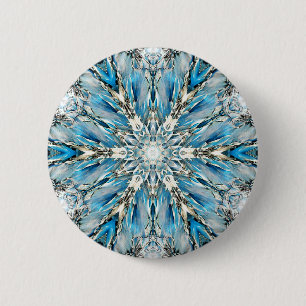 Mendenhall Glacier Mandala Button