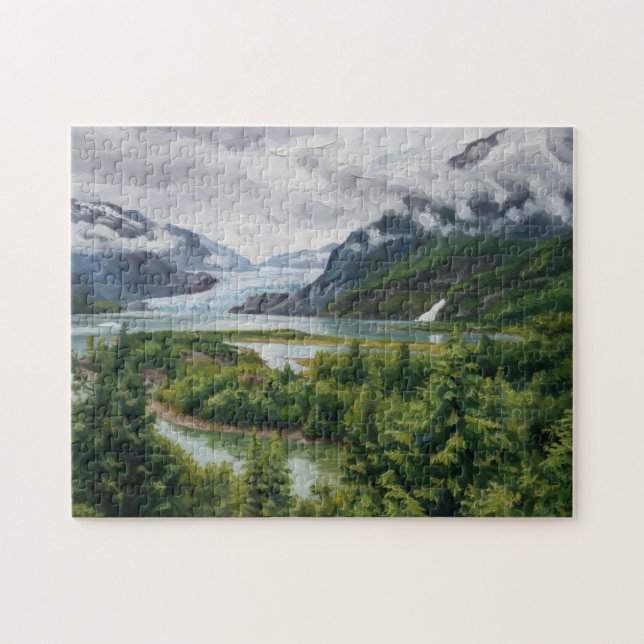 Mendenhall Glacier National Forest Puzzle (Horizontal)