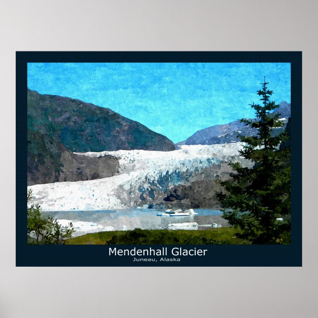 Mendenhall Glacier Poster (Front)