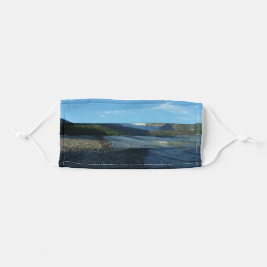Mendenhall Lake in Juneau Alaska Adult Cloth Face Mask (Front, Folded)