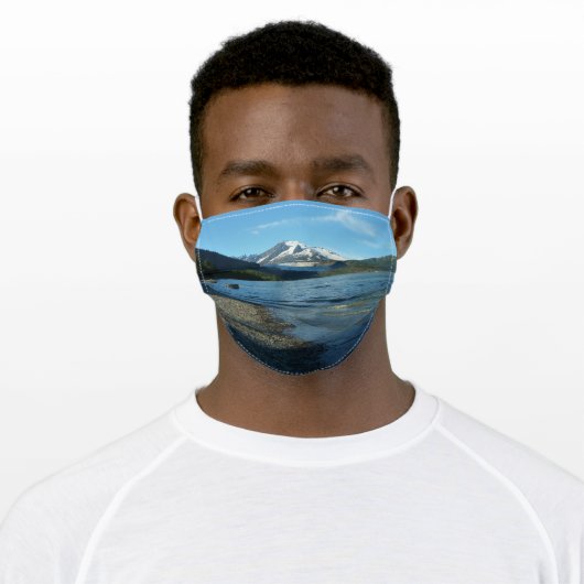 Mendenhall Lake in Juneau Alaska Adult Cloth Face Mask (Worn)