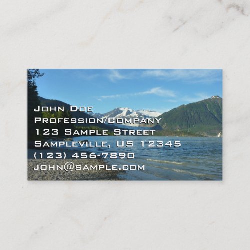 Mendenhall Lake in Juneau Alaska Business Card