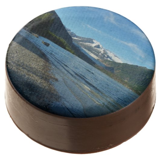 Mendenhall Lake in Juneau Alaska Chocolate Covered Oreo (Angled)