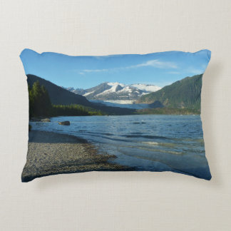 Mendenhall Lake in Juneau Alaska Landscape Accent Pillow