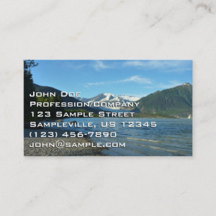 Mendenhall Lake in Juneau Alaska Landscape Business Card
