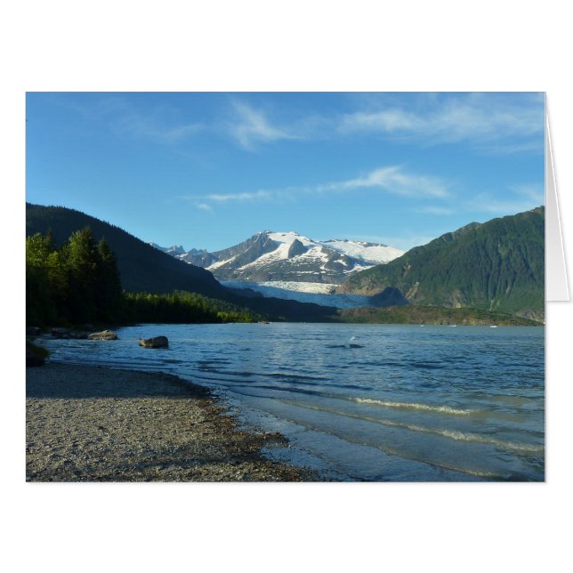 Mendenhall Lake in Juneau Alaska Landscape Card (Front Horizontal)