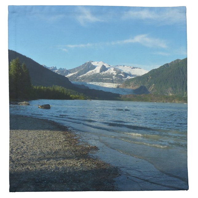 Mendenhall Lake in Juneau Alaska Landscape Cloth Napkin (Front)