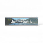 Mendenhall Lake in Juneau Alaska Landscape Desk Name Plate