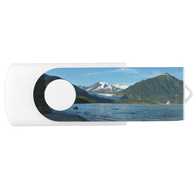 Mendenhall Lake in Juneau Alaska Landscape Flash Drive (Front)