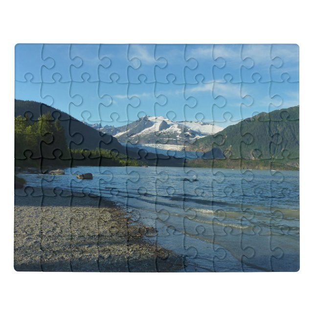 Mendenhall Lake in Juneau Alaska Landscape Jigsaw Puzzle (Puzzle Horizontal)