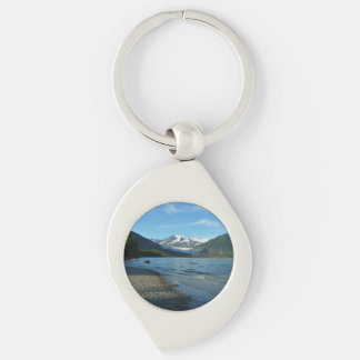 Mendenhall Lake in Juneau Alaska Landscape Keychain
