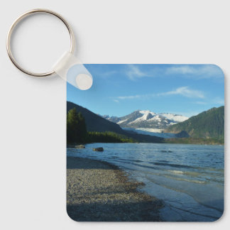 Mendenhall Lake in Juneau Alaska Landscape Keychain
