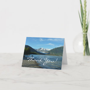 Mendenhall Lake in Juneau Alaska Landscape Letterpress Thank You Card