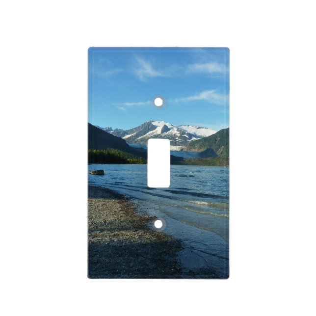 Mendenhall Lake in Juneau Alaska Landscape Light Switch Cover (Front)