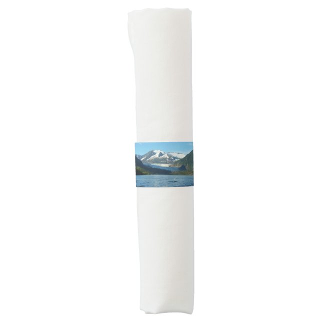 Mendenhall Lake in Juneau Alaska Landscape Napkin Bands (Front)