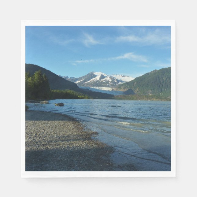 Mendenhall Lake in Juneau Alaska Landscape Napkins (Front)