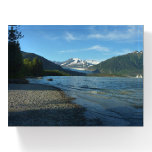 Mendenhall Lake in Juneau Alaska Landscape Paperweight