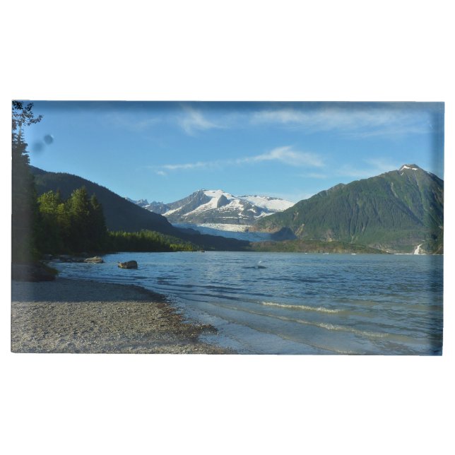 Mendenhall Lake in Juneau Alaska Landscape Place Card Holder (Front)