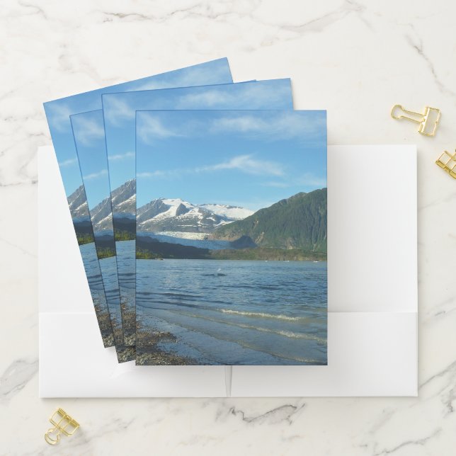 Mendenhall Lake in Juneau Alaska Landscape Pocket Folder (In Situ)