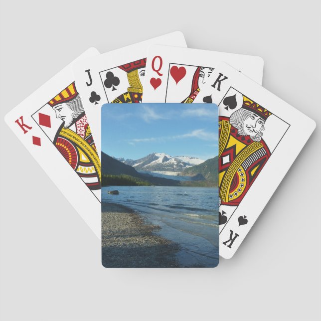 Mendenhall Lake in Juneau Alaska Landscape Poker Cards (Back)