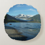 Mendenhall Lake in Juneau Alaska Landscape Round Pillow