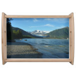 Mendenhall Lake in Juneau Alaska Landscape Serving Tray