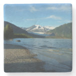 Mendenhall Lake in Juneau Alaska Landscape Stone Coaster
