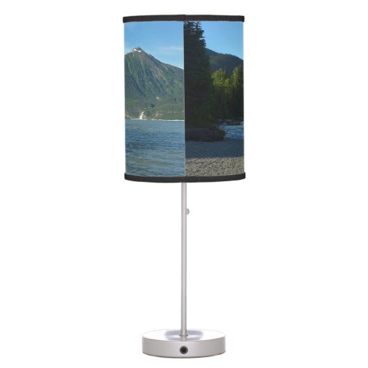 Mendenhall Lake in Juneau Alaska Landscape Table Lamp (Back)
