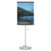 Mendenhall Lake in Juneau Alaska Landscape Table Lamp (Left)