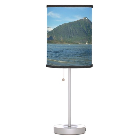Mendenhall Lake in Juneau Alaska Landscape Table Lamp (Right)