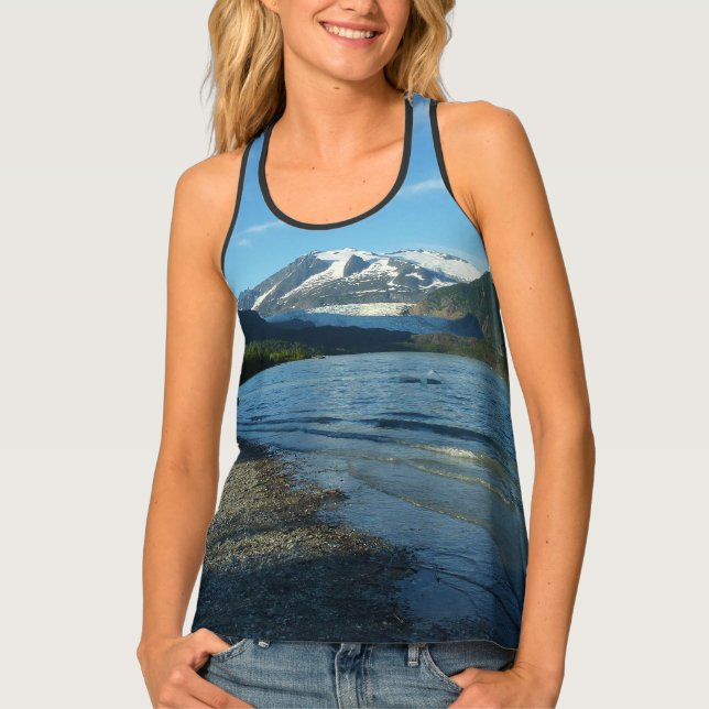 Mendenhall Lake in Juneau Alaska Landscape Tank Top (Front)