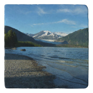 Mendenhall Lake in Juneau Alaska Landscape Trivet