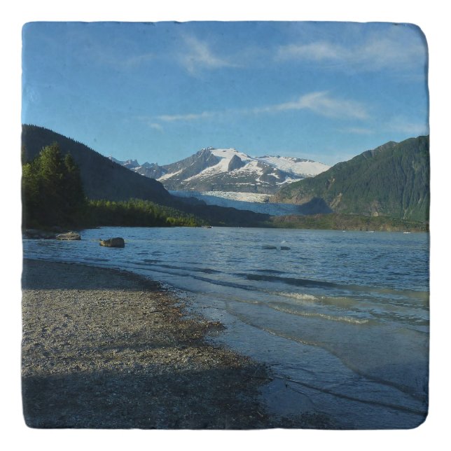 Mendenhall Lake in Juneau Alaska Landscape Trivet (Front)