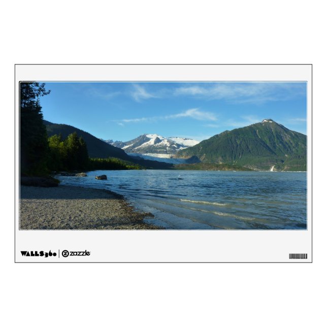 Mendenhall Lake in Juneau Alaska Landscape Wall Decal (Front)