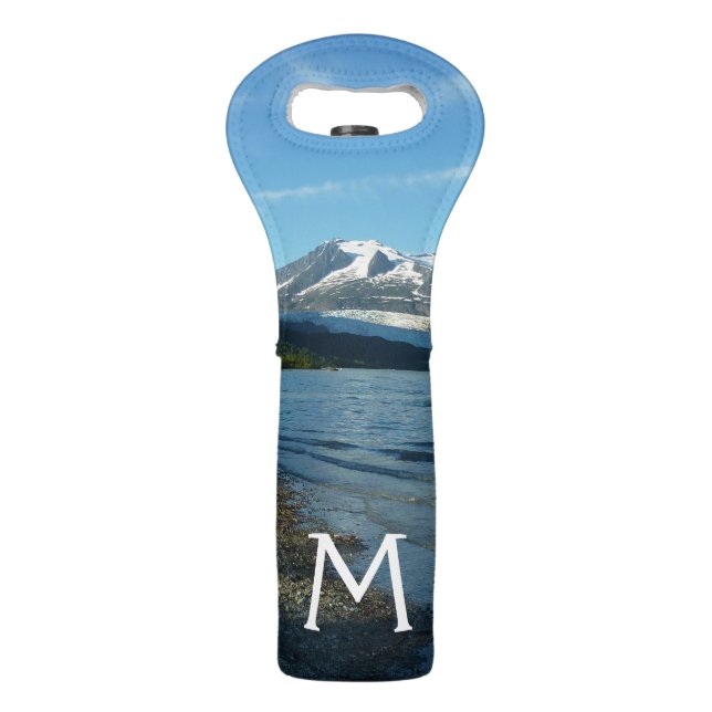 Mendenhall Lake in Juneau Alaska Landscape Wine Bag (Front)
