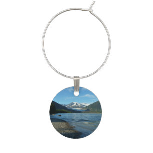 Mendenhall Lake in Juneau Alaska Landscape Wine Charm
