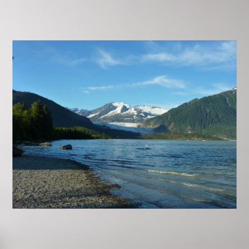 Mendenhall Lake in Juneau Alaska Poster