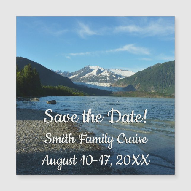 Mendenhall Lake in Juneau Alaska Save the Date (Front)